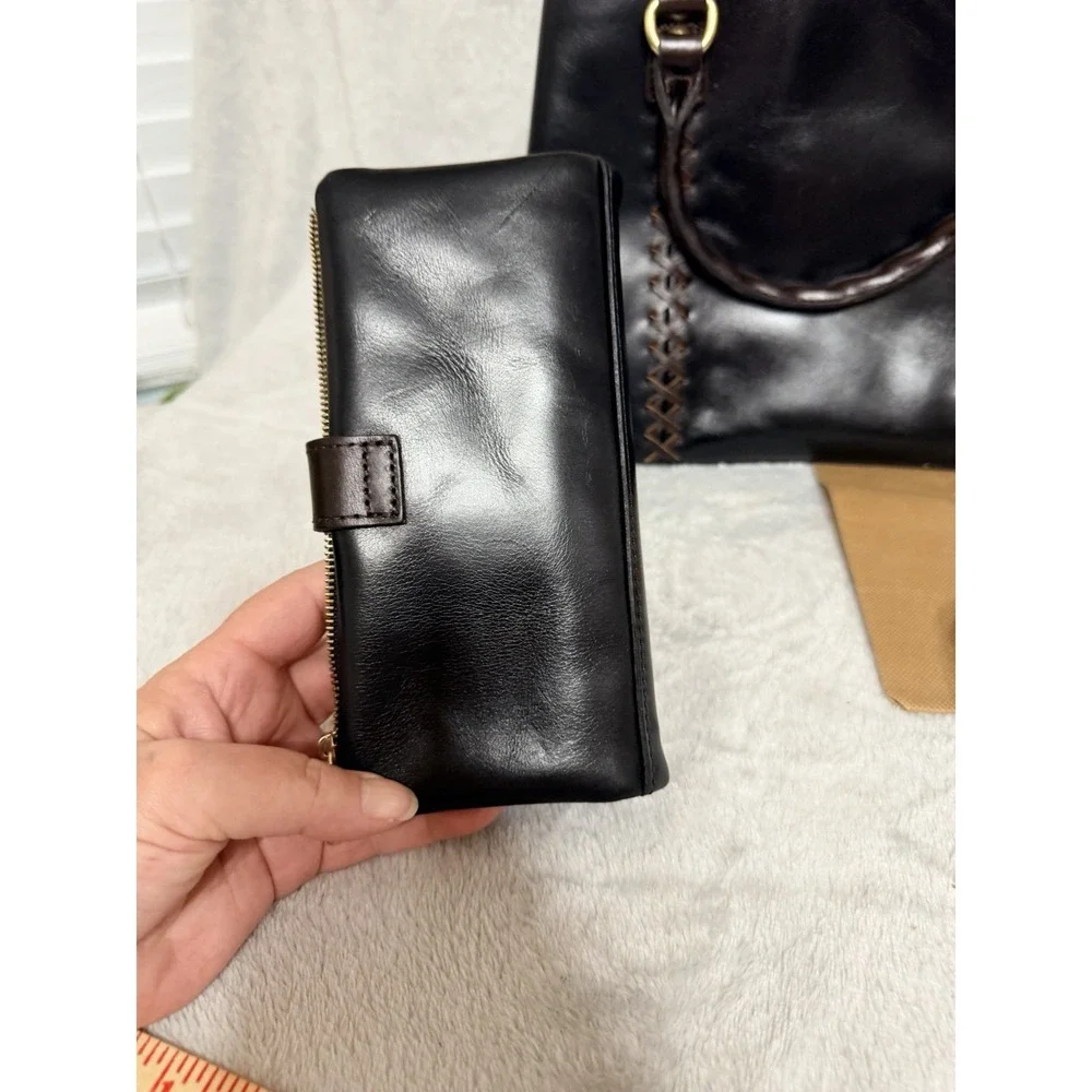 Patricia Nash Dorothy Leather Purse Wallet Shoulder Bag Top Handle